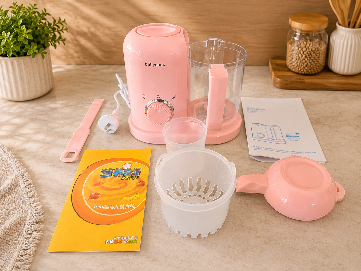 MARS Baby Cook Book (Green/Pink/White)